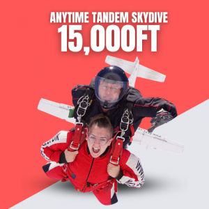15,000ft Anytime Tandem Skydive