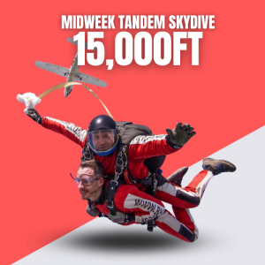 15,000ft Midweek Tandem Skydive